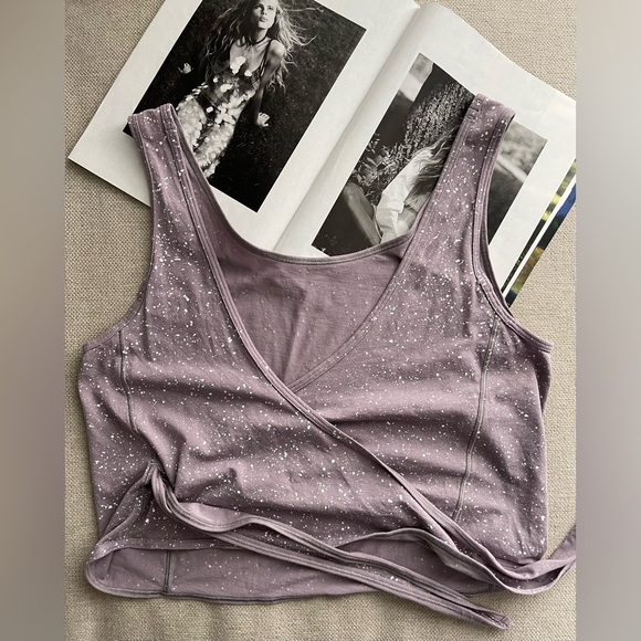 Lululemon Its A Tie Tank In Splatter Dye Dusty Dawn Size 6 - Picture 5 of 11